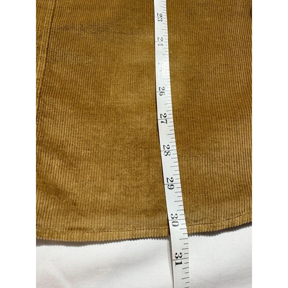 Banana Republic NWT Heritage Corduroy Shirt Men L Brown Utility Safari Jacket